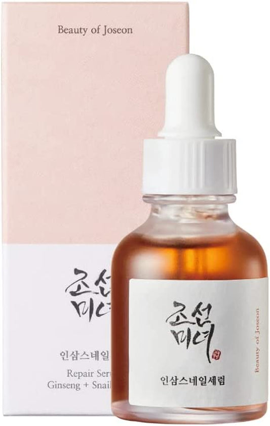 Beauty of Joseon | Repair Serum: Ginseng + Snail Mucin | 30Ml (1 Fl.Oz.) | Korean Skin Care | for All Skin Types.